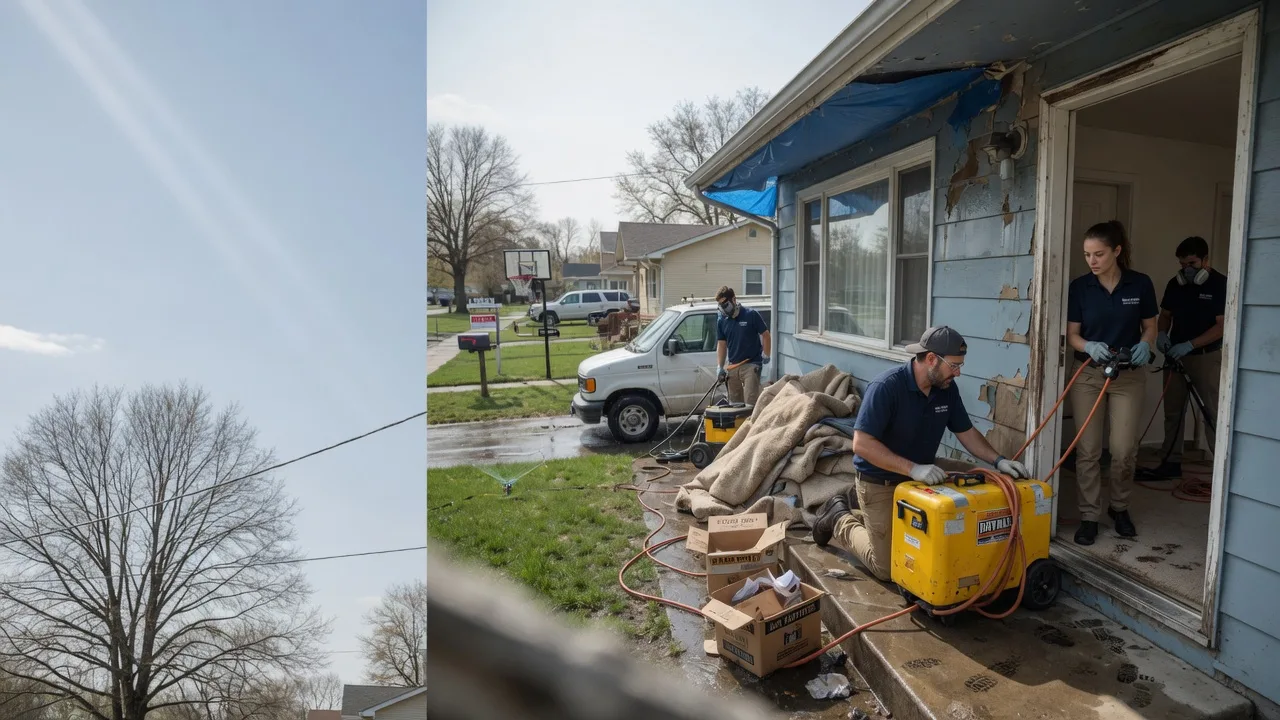 Basement Flood Cleanup in Windsor, IL near me